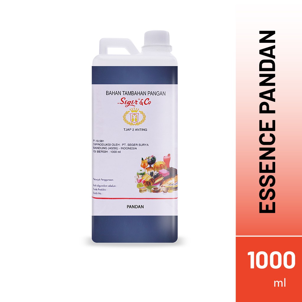 

Seger & Co Essence Pandan Pasta Perisa Makanan 1 Liter Food Flavors Bahan Tambahan pangan