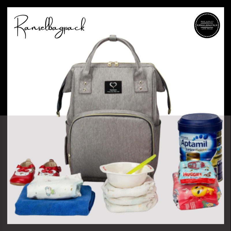 Tas Ransel Diaper Diapers Bag Tas Ransel Popok Susu Bayi Baby Besar Murah Tas Ransel Wanita Cewek