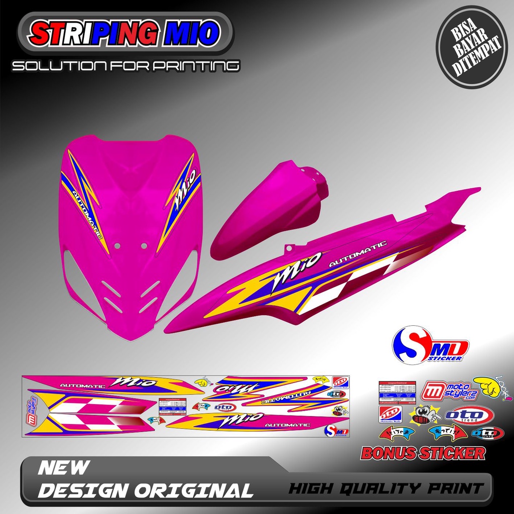 striping variasi mio smile / mio sporty keren sticker lis bodi mio