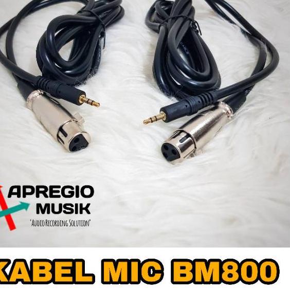 ☄ Kabel Mic BM800 BM8000 BM700 XLR to Jack 3.5 Aux Original ➫