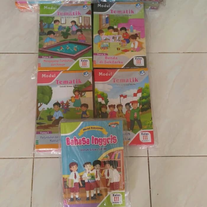 Dijual Paket 5 Buku LKS Modul Tematik Kelas 3 SD Semester 1 Kurtilas (K13)