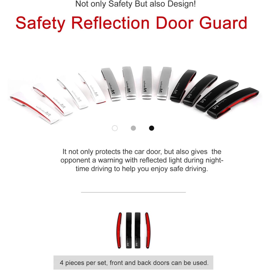 Autoban Wine Art Safety Reflection Door Guard / Pelindung Pintu Mobil