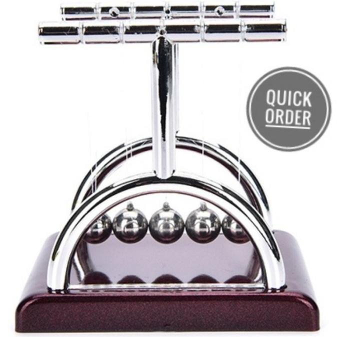 ] Pendulum Newton Pajangan Hias Meja Kerja Ruang Tamu Kantor Rak Sudut