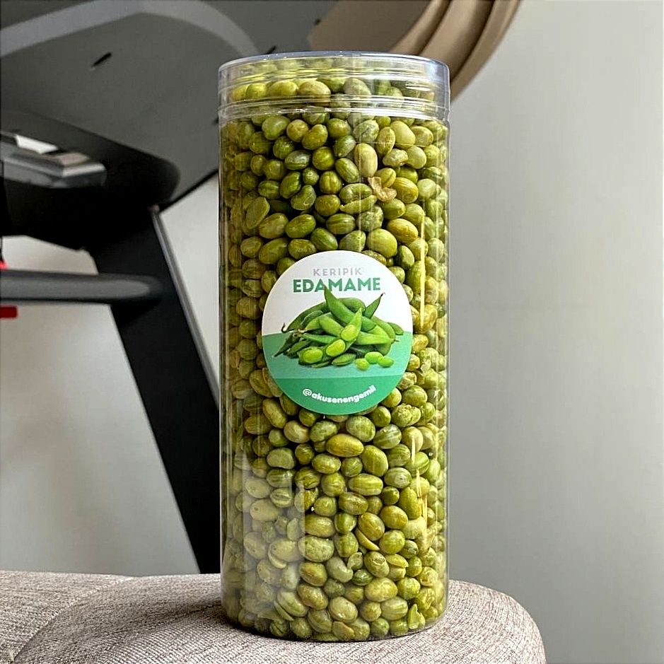 

KERIPIK EDAMAME EXPORT CRISPY JUMBO 1300ml | MAKANAN DIET SEHAT | VEGETARIAN | VEGAN | HALAL | PREMIUM