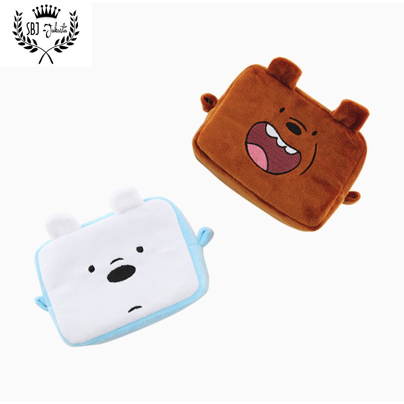 Tas Multifungsi Kartun / Travel Organizer / Tas Kosmetik We Bare Bear