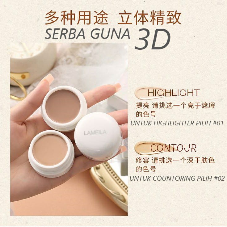 LAMEILA 3004 CONCEALER REPAIR CREAM NATURAL MAKE UP