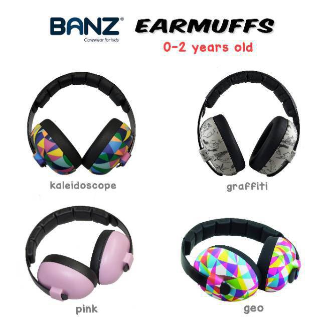 Banz Mini Baby Earmuff (Tersedia varian motif dan warna)