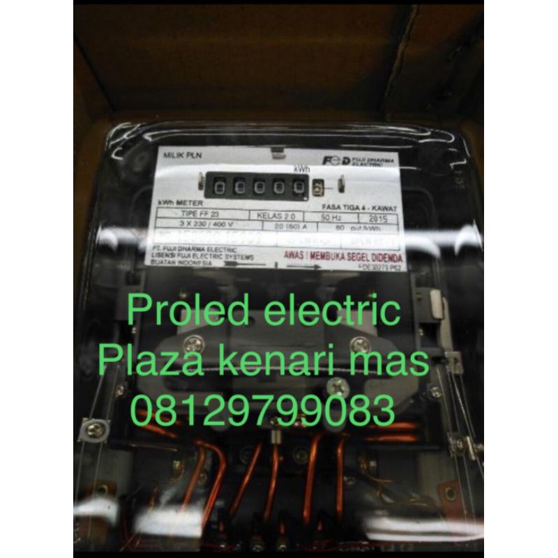 meteran listrik kwh meter fujidharma metbelosa melcoinda fuji dharma 3p 3 phase 3phase