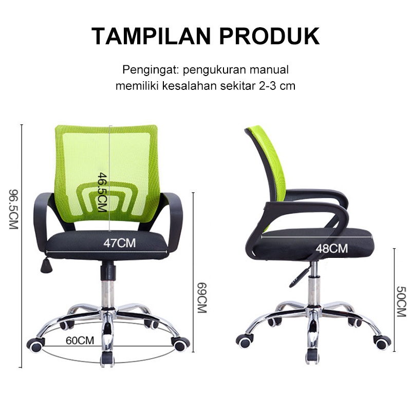 Weyon Sakura Kursi Kantor Mengangkat Kursi Kantor Kursi Mesh Dekompresi Nyaman Kursi Putar Ergonomis(A301)