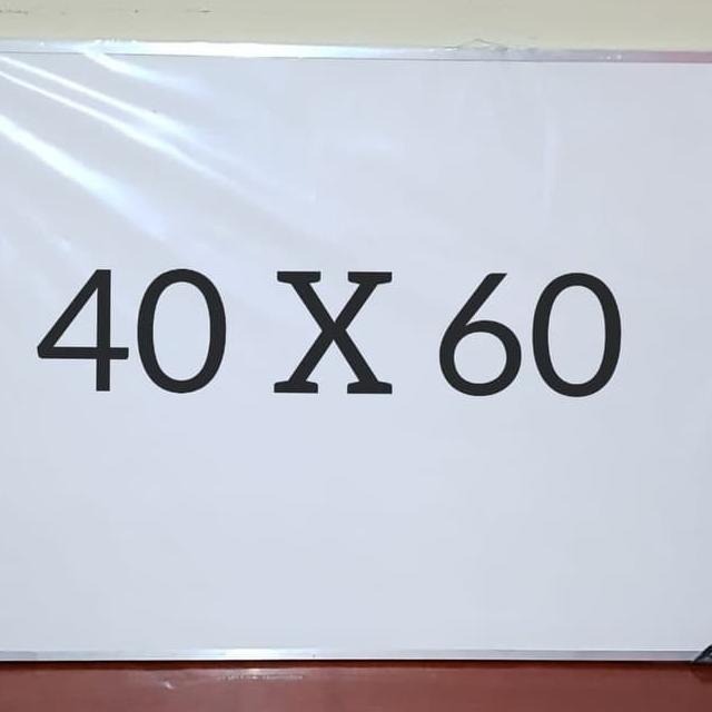 

Promo Spesial  Whiteboard 40x60 papan tulis anak putih white board 2 sisi spidol dan kapur ず 75
