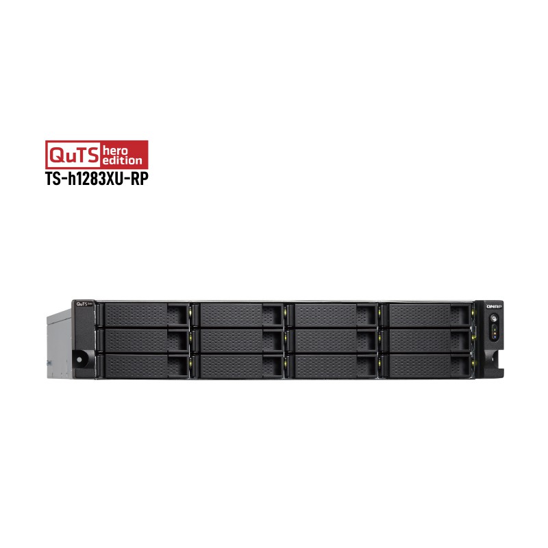 QNAP TS-h1283XU-RP-E2236-32G 12-Bay Rackmount NAS Server Storage Cloud