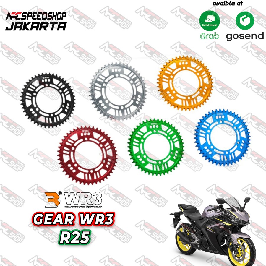 Gear Rantai Belakang Wr3 Yamaha R25 - Gear WR3