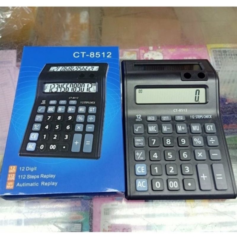 

Kalkulator CITIZEN CT8512 calculator CT-8512 kasir alat hitung menghitung