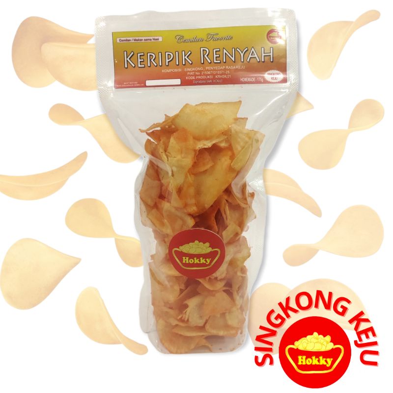 

KERIPIK RENYAH SINGKONG KEJU " HOKKY " 175g