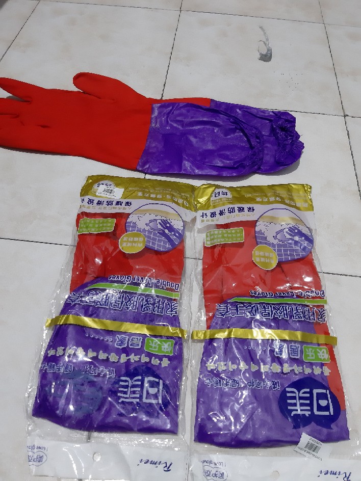 Best Produk  א Home062 Long Glove Sarung Tangan Panjang Tebal Lateks Latex Beludru Cdd2...