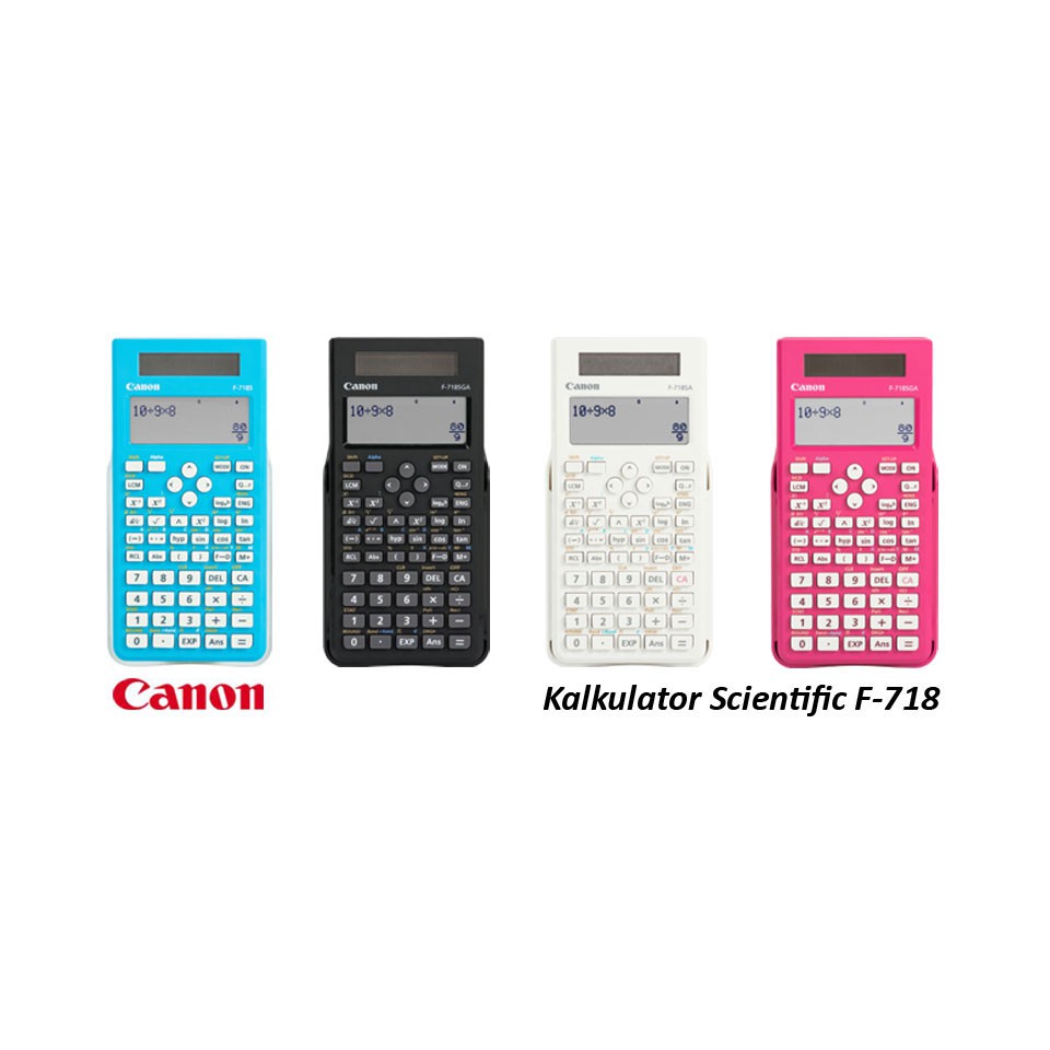 Jual Kalkulator Canon F 718sga F 718sg F 718sa F 718s Scientific Calculator Ilmiah Sekolah 4486