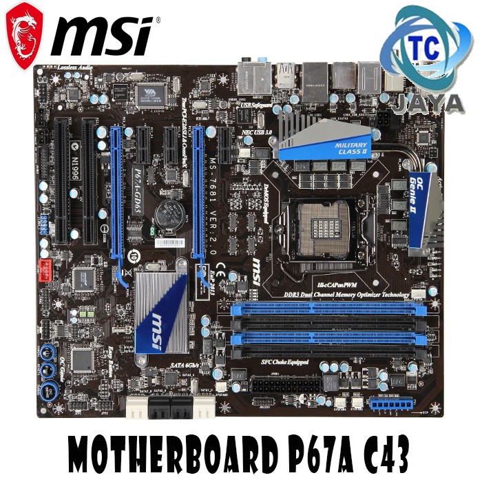 Mobo P67A-C43 MSI SOKET 1155