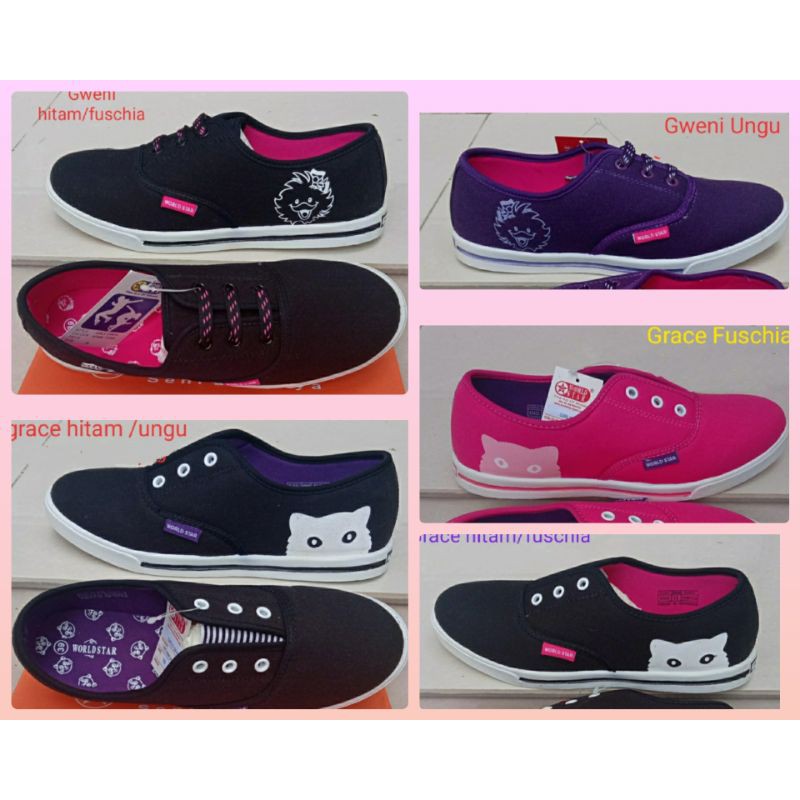 SEPATU SLIP ON WANITA - WORLD STAR