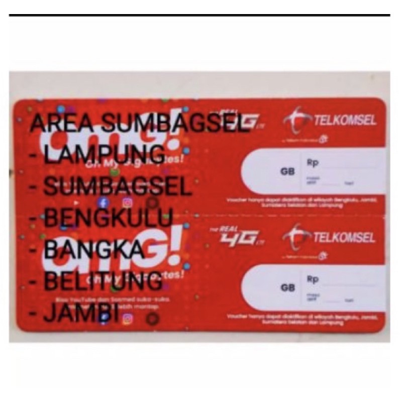 Voucher Telkomsel 1,5gb Sumbagsel #ZONA1