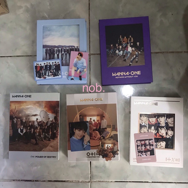 WANNA ONE ALBUM TO BE ONE NOTHING WITHOUT YOU POWER OF DESTINY I PROMISE YOU UNDIVIDED