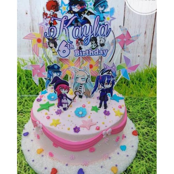 11 11la064 Topper Cake Birthday Gacha Life Shopee Indonesia