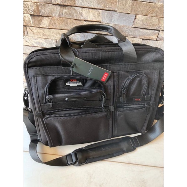 TAS KANTOR TUMI DELUXE BRIEF 26141DH MESSENGGER BAG MIRROR QUALITY