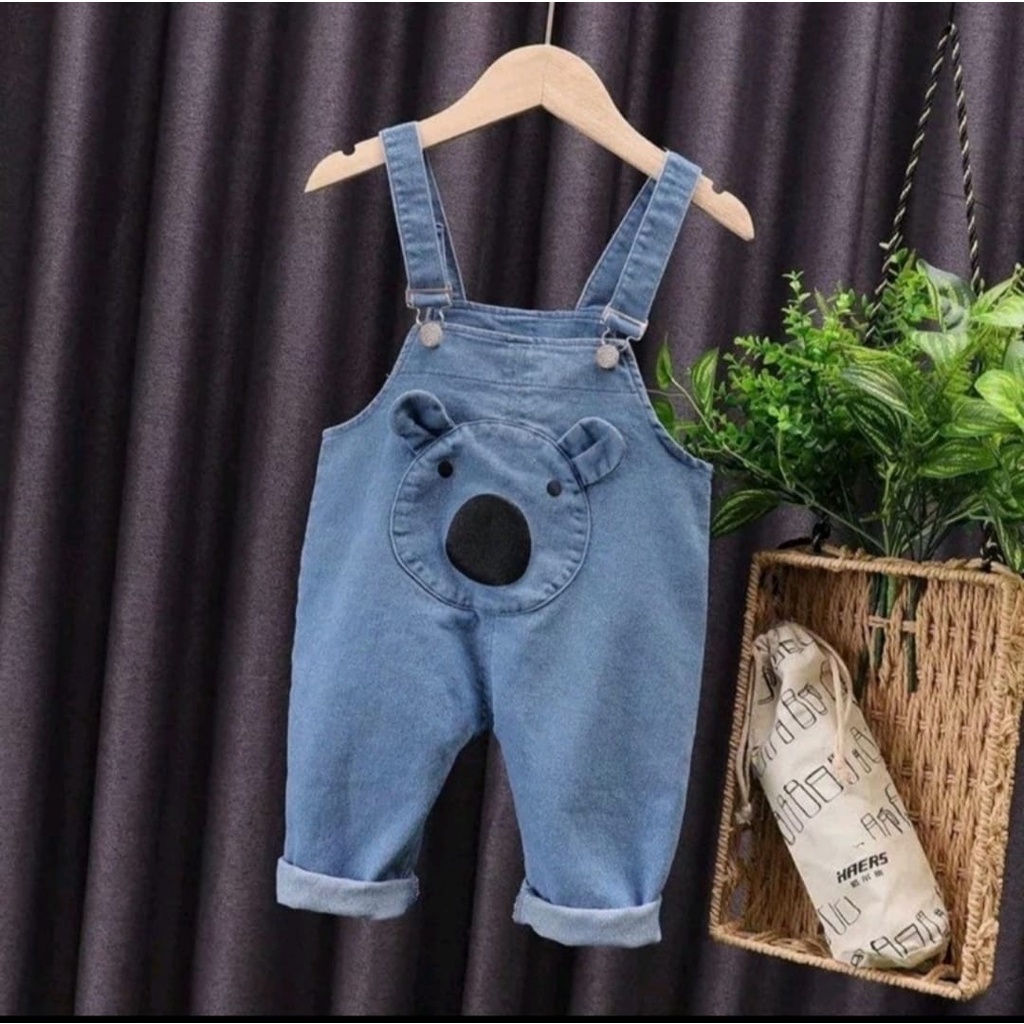 OVERALL BEAR - Overall Jeans Anak Laki-Laki 1-4Tahun Baju Kodok Anak Laki-Laki