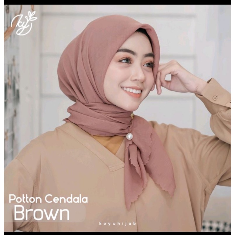 Kerudung segiempat potton cendala by Koyu hijab