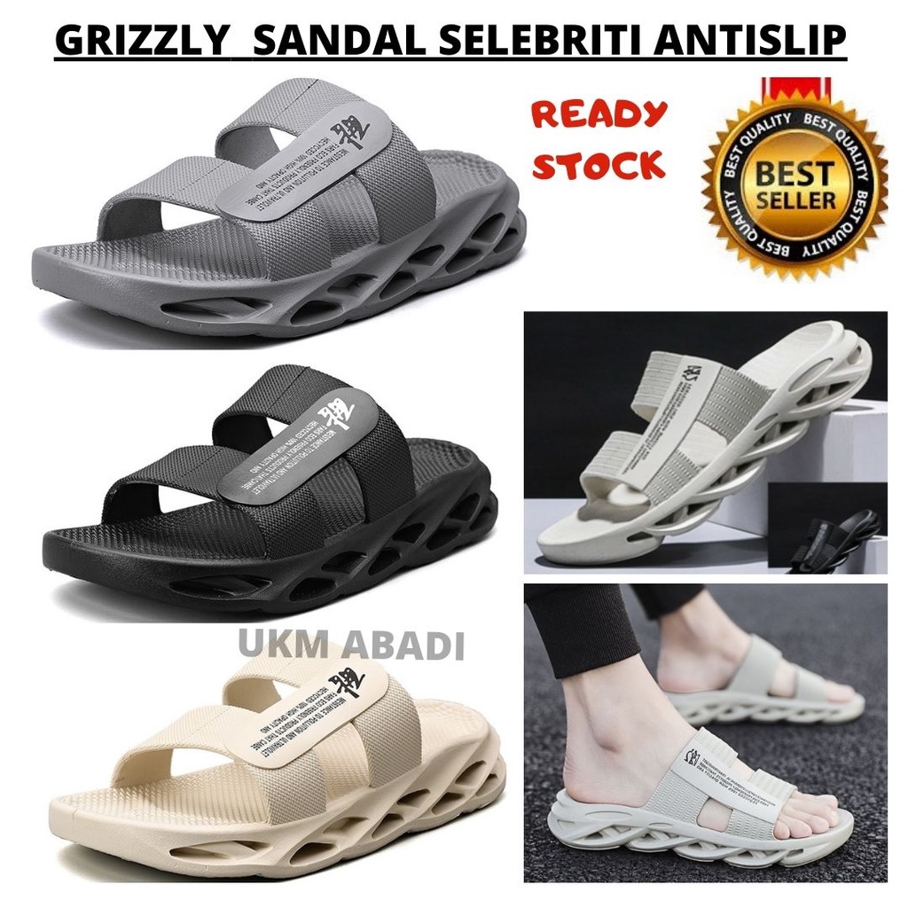 Grizli Grizzly Grizle Sandal Selebriti Original Import Flitflop Empuk Keren