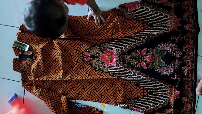 Batik Tunik Shibori Modern Kondangan Kekinian Kerja Kantor Seragaman Tunik Monochrome