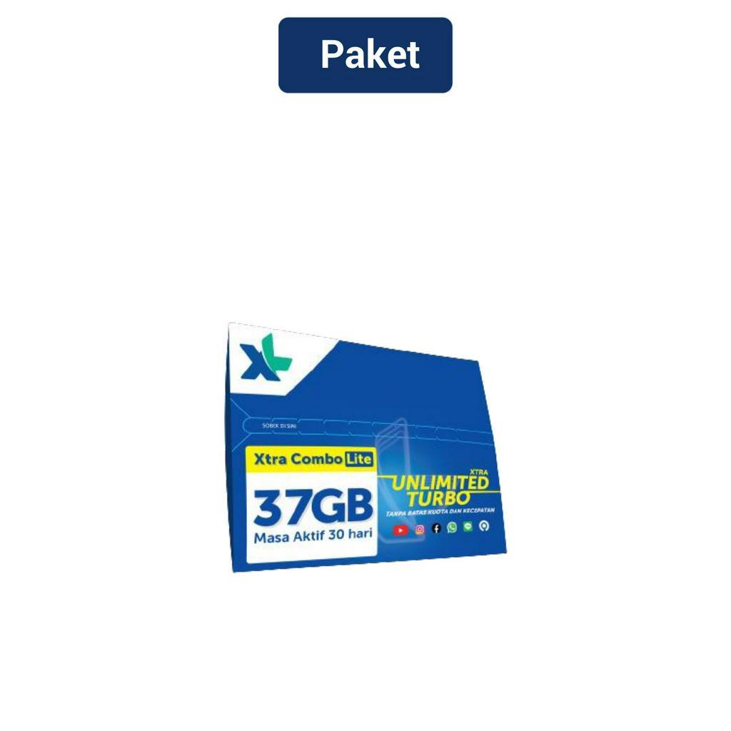 Kartu Perdana XL Xtra Combo Lite Kuota Hingga 37GB + Xtra Unlimited Turbo Youtube IG FB WA Line Gjk