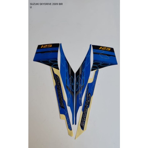STRIPING SKYDRIVE 2009  BIRU