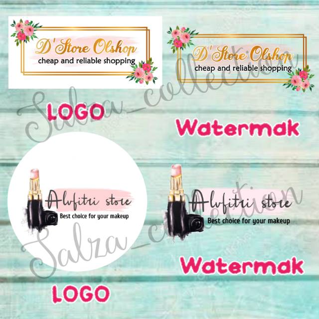 Desain Logo Olshop (Logo+Watermak)