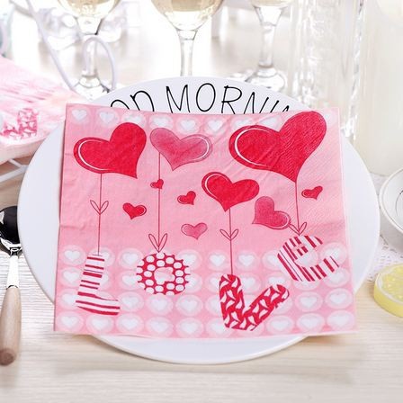 Decoupage Napkin - Tissue Decoupage 2Ply CA - Love Balloon