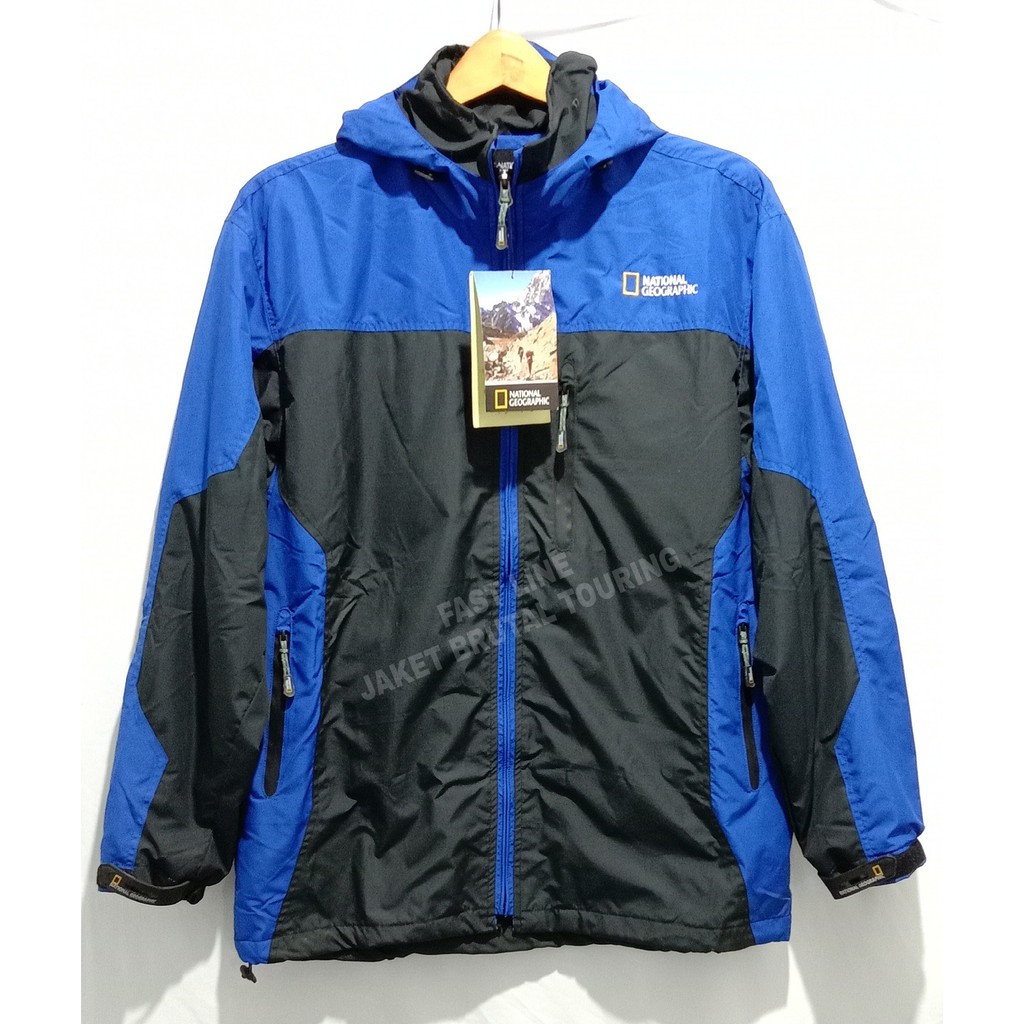 Jacket Gunung Mountain Jaket Waterproff Outdoor Hoodie Waterproof National Geographic