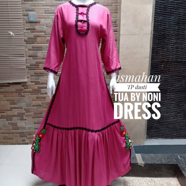 Daster Arab asmahan motif renda cantik