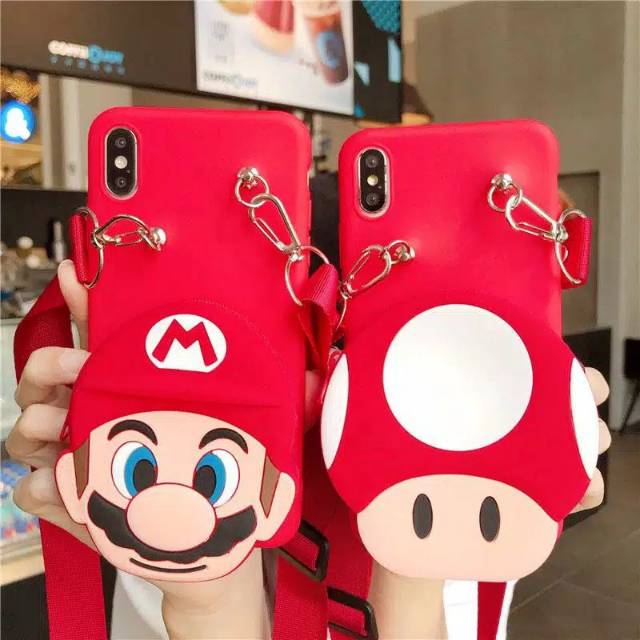 Case Jamur / Mario slempang Y20s Y20 Y20i Y12s Y50 Y30 Y30i  Y17 Y15 Y12 Y91 Y93 Y95