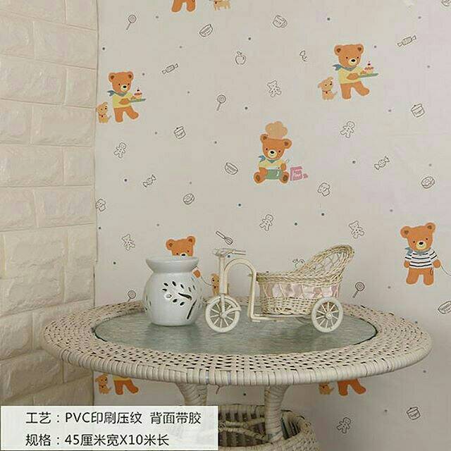 Wallpaper sticker teddy bear cute