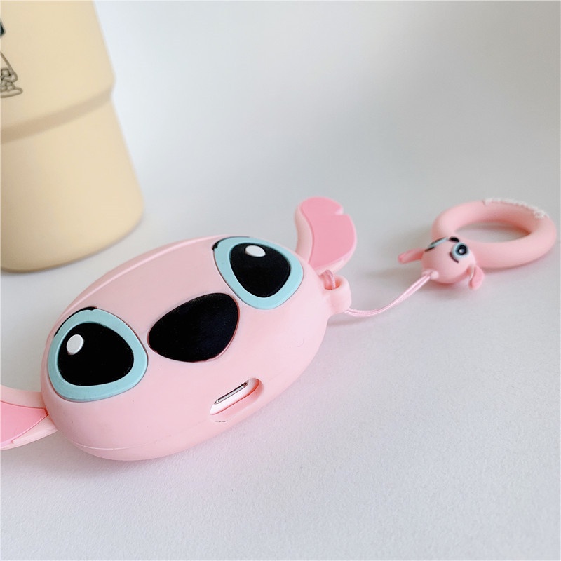 Casing Kartun Stitch Kompatibel Untuk Airpods1 2 3 Case Apple Wireless Bluetooth