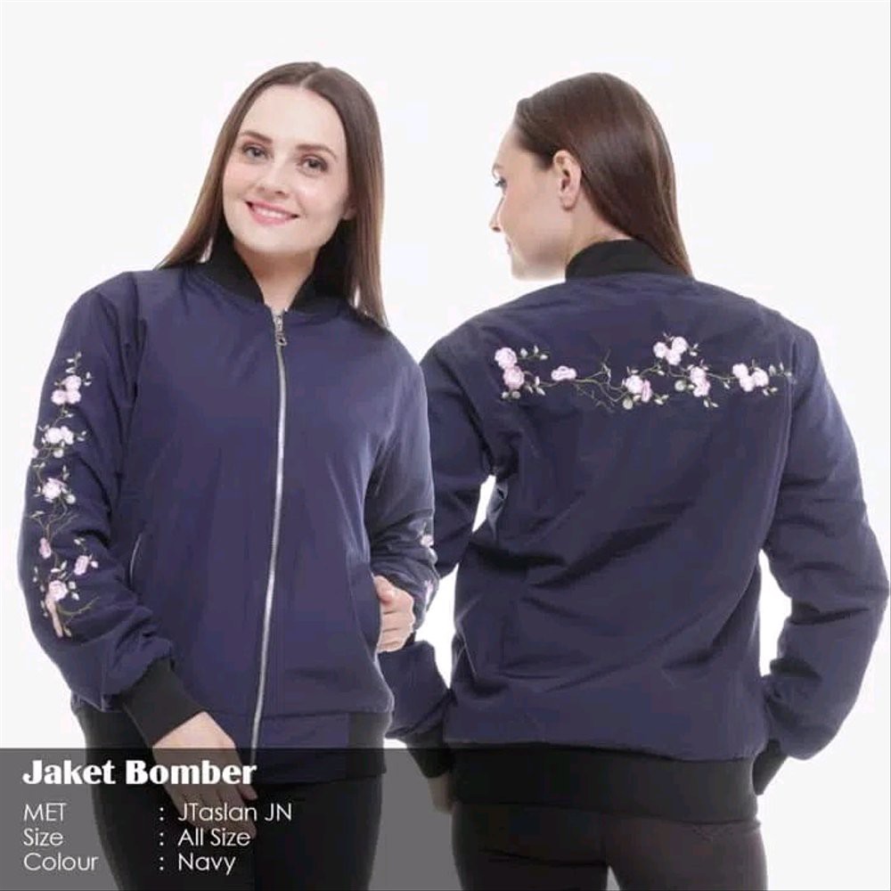 Termurah jaket bomber bunga jaket wanita bomber waterproof  jaket cewek jaket murah Berkualitas