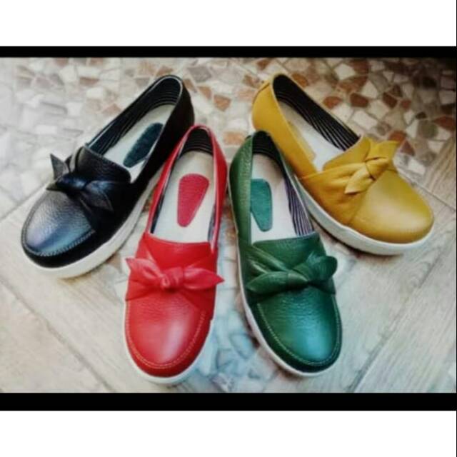 Sepatu Wanita Modis Kulit Asli Magetan