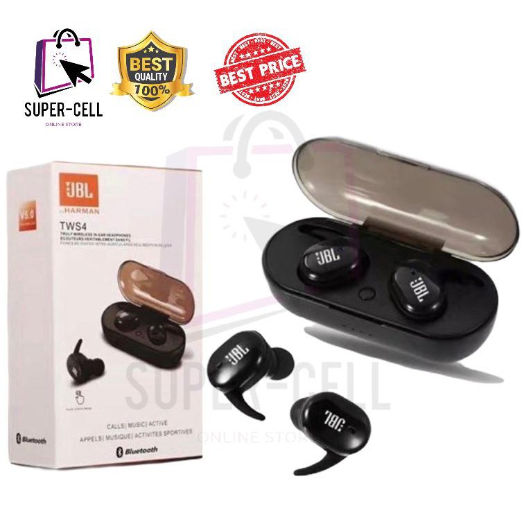 Headset Bluetooth JBL TWS 4 By Harman Wireless Earphone JBL