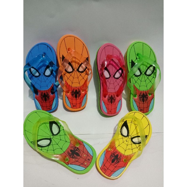 sandal jepit anak _ spidermen _ laba &quot;  ukuran 7,5 / 8 / 8,5