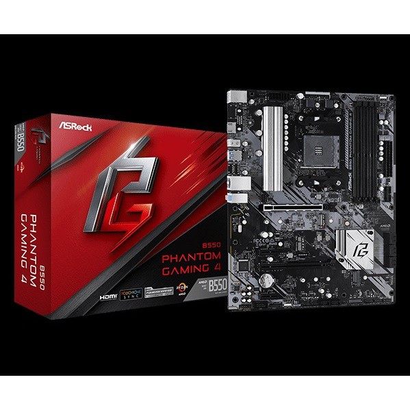 ASROCK B550 PHANTOM GAMING 4 (AM4, DDR4, AMD B550)