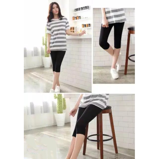 CELANA LEGGING 3/4 / LEGGING WANITA PENDEK MELAR SAMPAI XXL