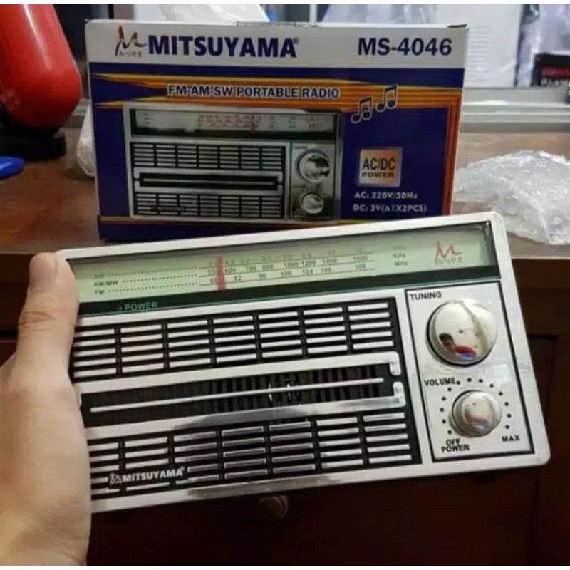 Radio Jadul International FM/AM/SW Mitsuyama MS-4046 Original