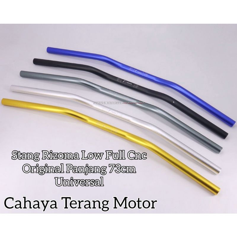 Stang Rizoma Low Non Raiser Full Cnc Original 100% Universal Motor , Klx, Crf, Wr, Dtracker, Nmax, Pcx, Xabre, Vixion, Byson, Scorpio, Beat, Mio, Xmax, MegaPro, GlPro, Thunder, CB, Tiger, Dll, NOT Protaper Evo