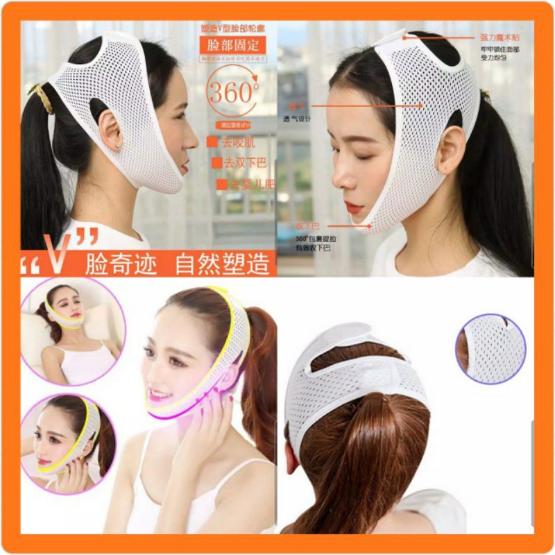 3D V SHAPE OVAL FACE LIFT SLIMMING BELT SABUK PENIRUS PIPI WAJAH PENGHILANG DOUBLE CHIN