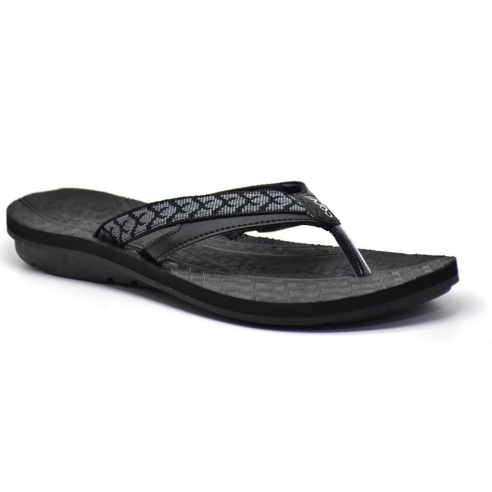 Kejutan disini--CARVIL TRESSA-01L SANDAL SPONGE WANITA BLACK/GREY