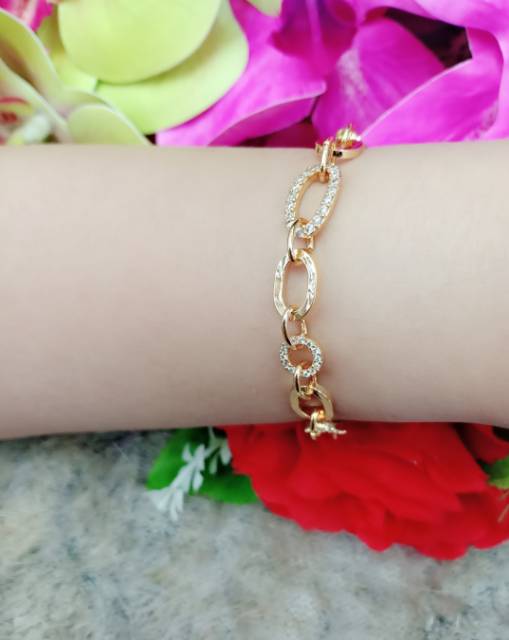 Gelang Xuping Lapis Emas rantai baru Perhiasan Wanita 0071